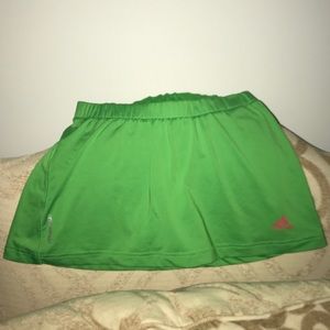 GREEN adidas tennis skirt
